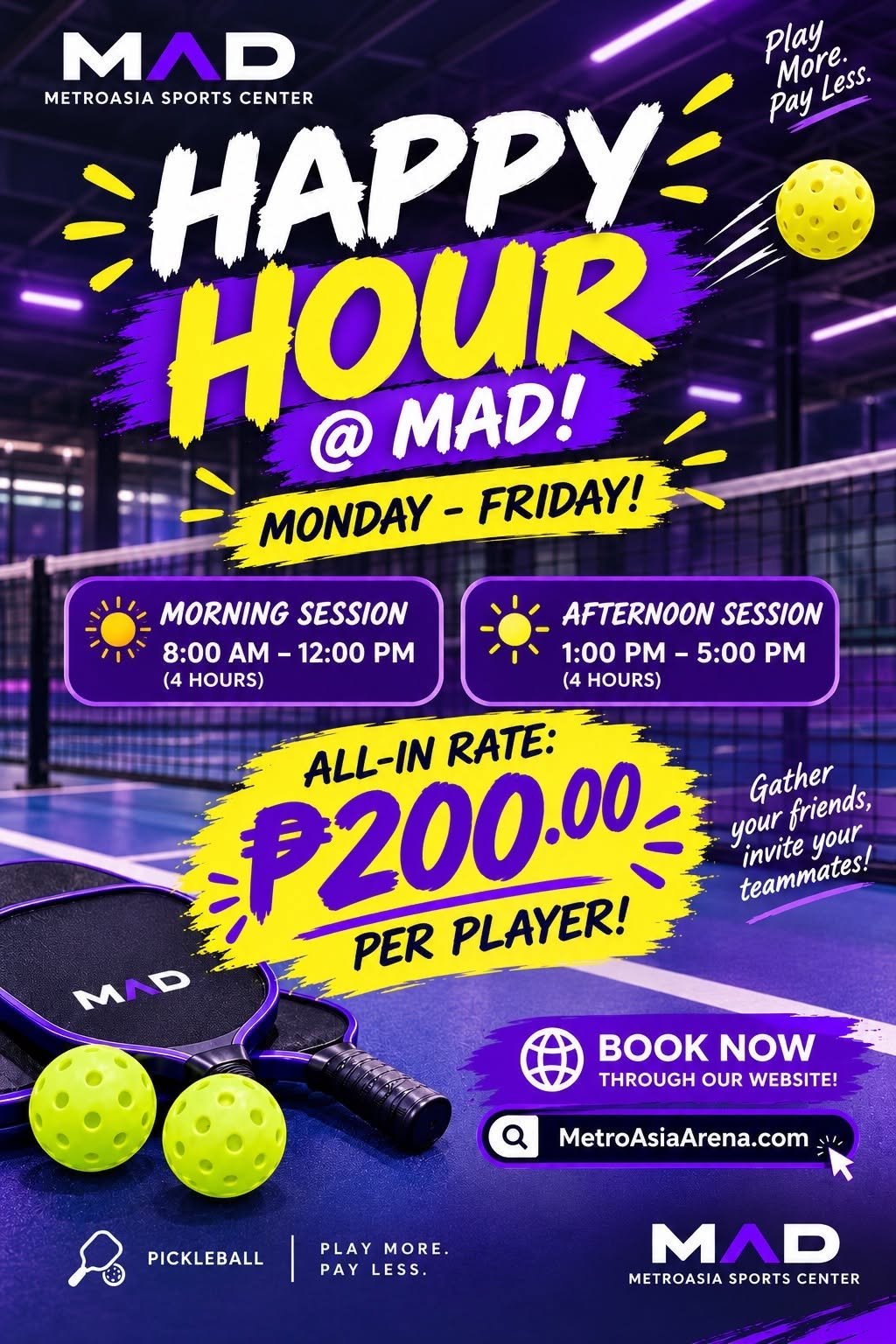 MetroAsia Sports Center announcement